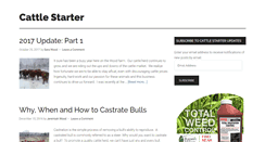Desktop Screenshot of cattlestarter.com
