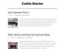 Tablet Screenshot of cattlestarter.com